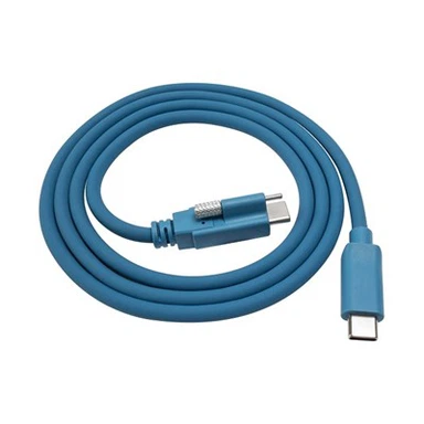 USB-Kabel mit Einzelschraubenverriegelung Typ C auf C-Stecker, 10 GB Daten, 3 A Strom